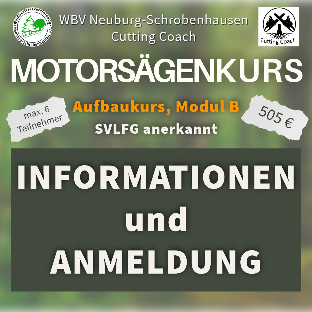 Anmeldung Motorsaegenkurs